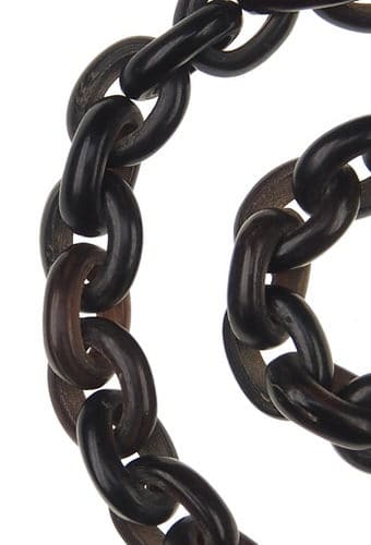 Ca. 1870 - Horn Necklace with Shell cameo England - Image 6