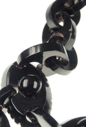 Ca. 1860 - Jet Necklace England - Image 4