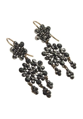 Ca. 1840 - Cut Steel / Gold Earrings of Victorian England - Image 3