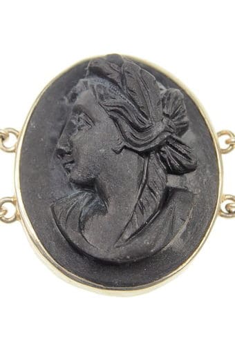 Ca. 1850 - Lava Set Bracelet, Brooch & Earrings Italy - Image 7