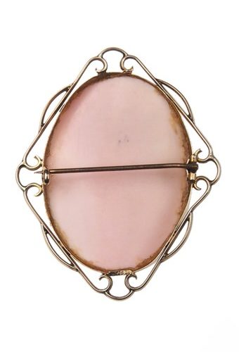 Ca. 1870 - Cameo Brooch Queen Conch Shell England - Image 5