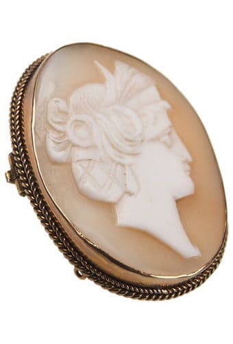 Ca. 1890 - Cameo Brooch Shell England - Image 3
