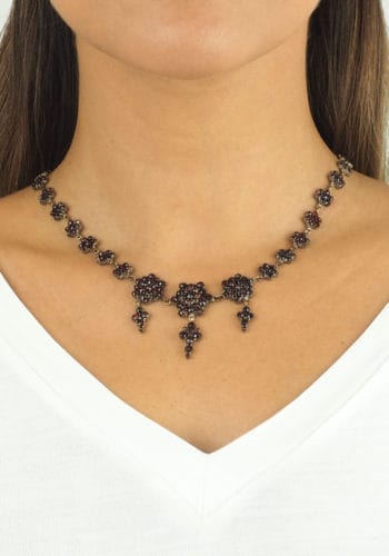 Ca. 1880 - Garnet Necklace - Image 6