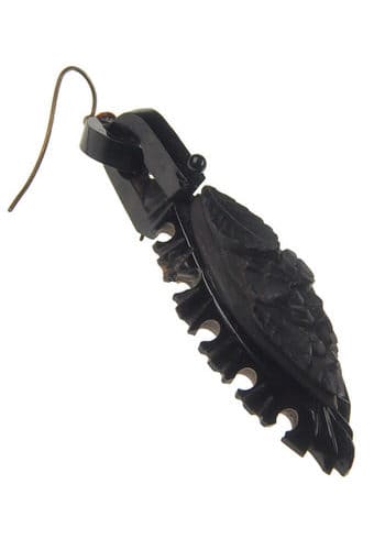 Ca. 1860 - Jet Earrings Whitbyjet Victorian - Image 3