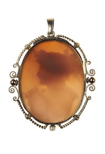 Ca. 1860 - Cameo Pendant Shell Historicism England - Image 4