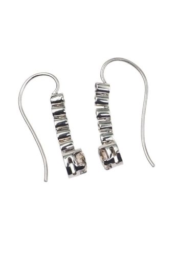 ** SOLD ** Ca. 1960 - 18 ct. Gold Earrings with cinnamon & white Diamonds - Image 4