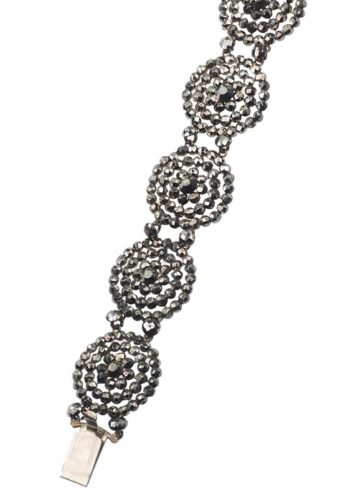 Ca. 1850 - Victorian Cut Steel Bracelet, faceted & polished - Image 4