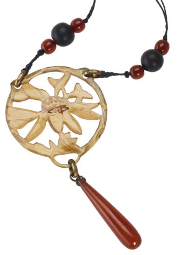 Ca. 1900 - Horn Necklace signed Georges Pierre Art nouveau France - Image 5