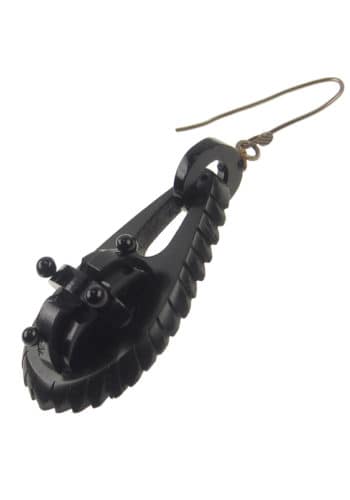 Ca. 1860 - Vulcanite Earrings Victorian England - Image 4