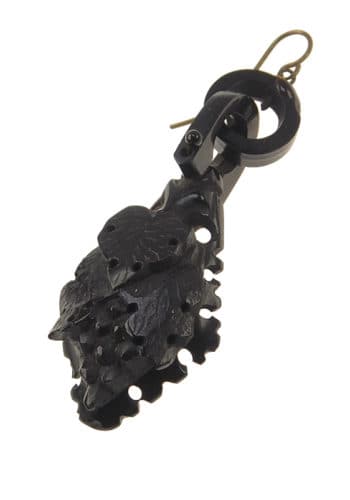 Ca. 1860 - Jet Earrings Victorian England - Image 3