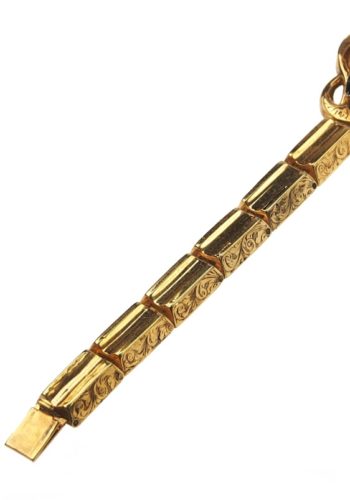 ** SOLD ** Ca. 1870  - 15 ct. Gold Bracelet Almandines Victorian England - in the Original box! - Image 4