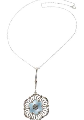 Ca. 1910 - German Art nouveau Necklace made of 935 Silver, signed by "Meyle & Mayer" - Image 3