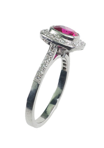 Dated 1963 - Vintage 18K Rubyring / Engagement ring, with Jewellery Appraisal! - Image 4