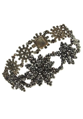 Ca. 1840 - Early Victorian English Cut Steel Bracelet - Image 3