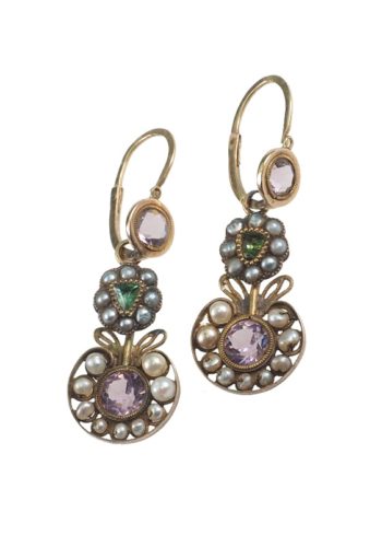 Dated 1798 - Gold Necklace and Earrings, in their Original box from the Era of Napoléon I., Paris France - Image 7