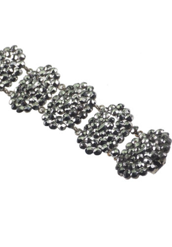Ca. 1800 - Cut Steel Bracelet from Georgian England, faceted & polished - Image 4
