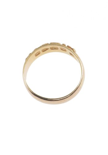 ** SOLD ** Dated 1884 - Victorian English MIZPAH Ring made of 18 ct. Yellow-gold, crafted in Chester - Image 3