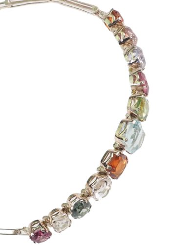 ** SOLD ** Ca. 1910 - Multicolor-Gemstones Bracelet, crafted in Edwardian England - Image 3