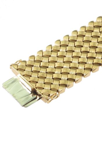 ** SOLD ** Ca. 1970 - Vintage 18 Carat Gold Bracelet from Germany - Image 5