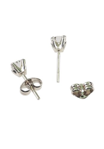 Ca. 1980 - Solitaire Brilliant Ear studs, incl. Jewelry appraisal! - Image 5