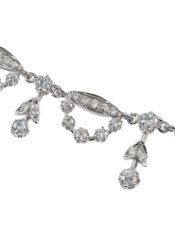 ** SOLD ** Ca. 1960 - Diamonds Necklace made of 18 Carat Gold, incl. Gemstones certificate! - Image 6