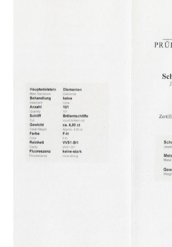 ** SOLD ** Ca. 1960 - Diamonds Necklace made of 18 Carat Gold, incl. Gemstones certificate! - Image 9