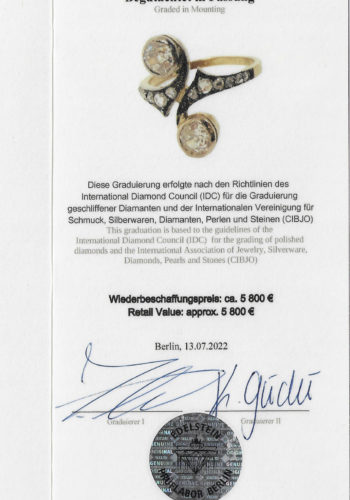 Ca. 1900 - You+Me Ring from Austria, Jewelry appraisal! - Image 5