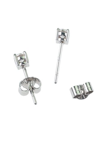 Ca. 1990 - Vintage Diamonds Earrings made of 18k White-gold - Image 4