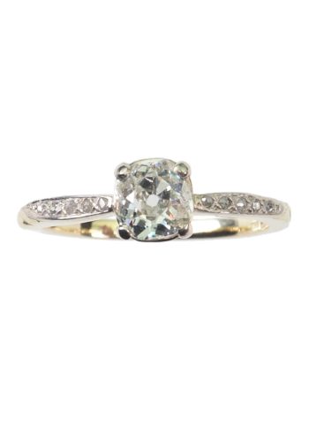 ** SOLD ** Ca. 1930 - Dutch Diamond Engagement ring Jewelry appraisal! - Image 3