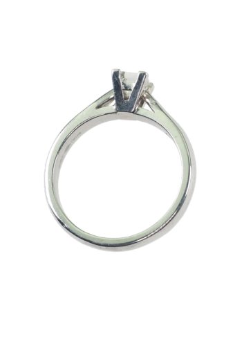 Dated 2000 - Platinum Diamond Solitaire Engagement ring "Millennium-cut" - Image 5