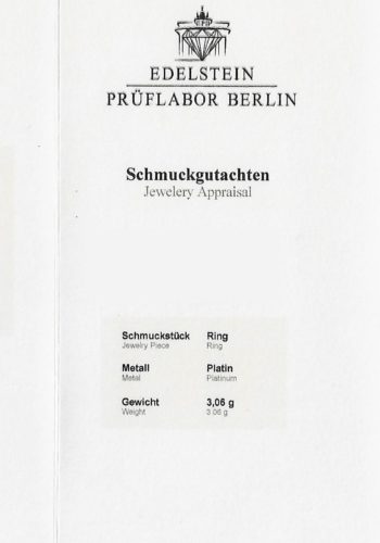 Ca. 1970 - Brilliant Solitaire Engagement ring, incl. Gemstone Certificate! - Image 9