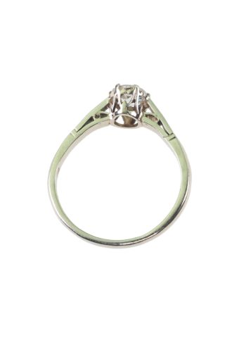 Ca. 1970 - Brilliant Solitaire Vintage Engagement ring, England - Image 4