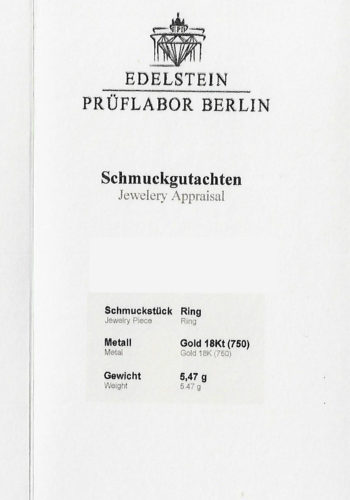 ** SOLD ** Ca. 1930 - Art déco Opalring, incl. Gemstones certificate! - Image 7