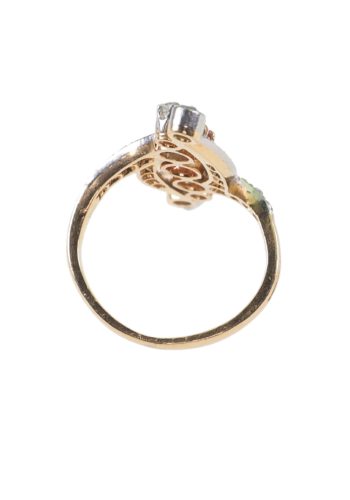 Ca. 1900 - Art nouveau Ring with Ruby & Diamonds, incl. Gemstones appraisal! - Image 5