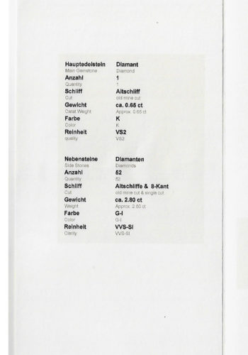 Ca. 1910 - Diamonds Necklace from Edwardian, incl. Gemstones certificate! - Image 6