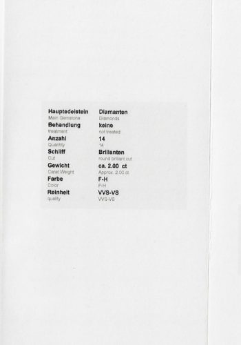 Ca. 1990 - Vintage Diamonds Ear studs, incl. Gemstones certificate! - Image 6