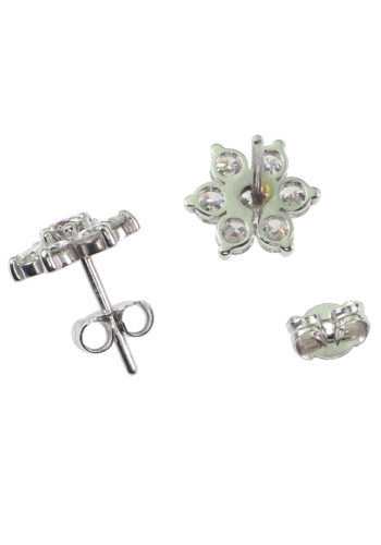 Ca. 1990 - Vintage Diamonds Ear studs, incl. Gemstones certificate! - Image 5