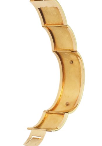 Ca. 1865 - French Gold Bangle with Pearls & Rubies - Image 6