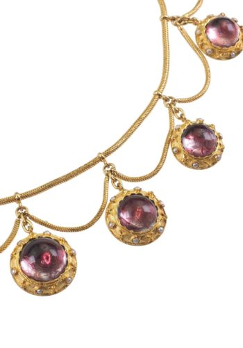 Ca. 1860 - Murano Glass Demi Parure, Italian Jewellery set - Image 4