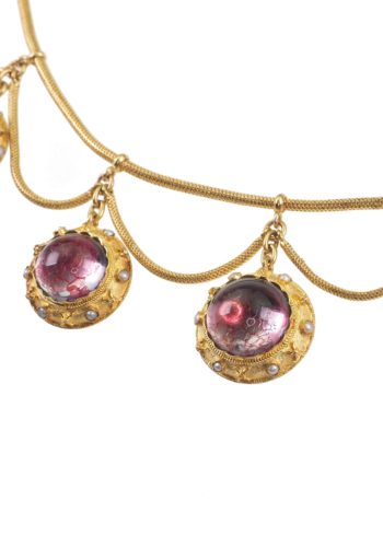 Ca. 1860 - Murano Glass Demi Parure, Italian Jewellery set - Image 5