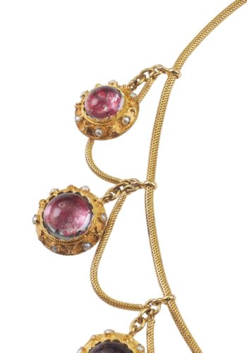 Ca. 1860 - Murano Glass Demi Parure, Italian Jewellery set - Image 6