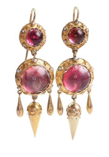 Ca. 1860 - Murano Glass Demi Parure, Italian Jewellery set - Image 3