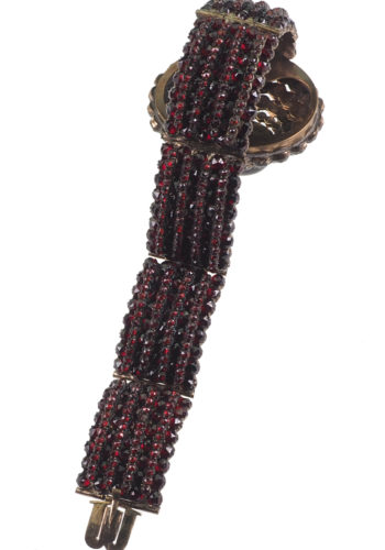 ** SOLD ** Ca. 1860 - Bohemian Garnet Bracelet from Austro-Hungarian - Image 5