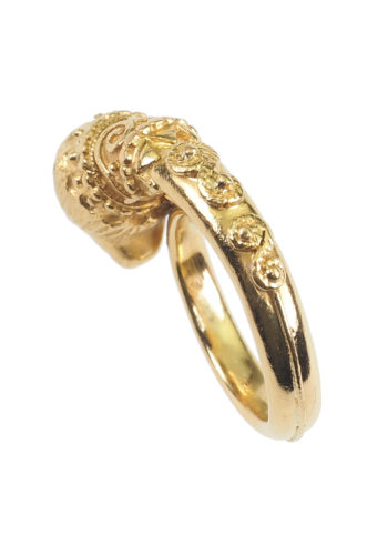 Ca. 1960 - "Lion head" Vintage 22K Goldring - Image 4