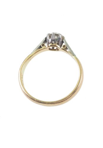 Ca. 1960 - Brilliant Solitaire Vintage Engagementring - Image 5
