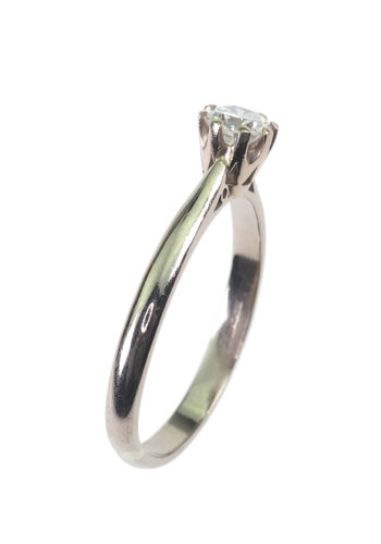 Ca. 1970 - Diamond Solitaire Half-Carat Engagement ring, Birmingham - Image 3