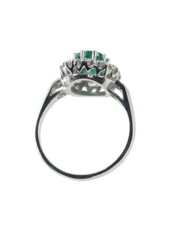 ** SOLD ** Ca. 1960 - Emeraldring / Engagement ring, incl. Gemstones certificate! - Image 5