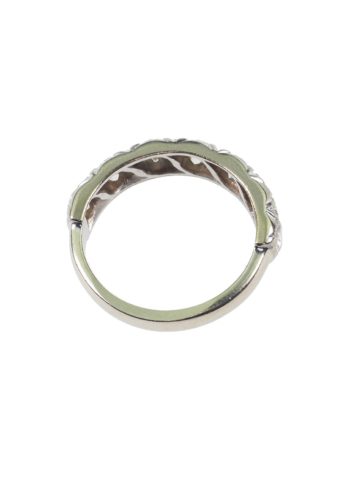 Ca. 1970 - 18 ct. Gold Half hoop Ring with 7 Diamonds - Image 5
