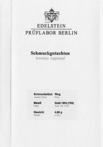 Ca. 1920 - Art déco Ruby- & Diamondsring, incl. Gemstones certificate! - Image 8