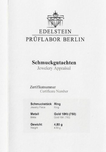 Dated 1963 - Vintage 18K Rubyring / Engagement ring, with Jewellery Appraisal! - Image 7